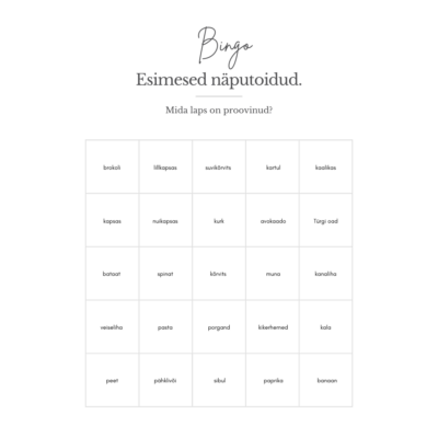 äputoidu-BINGO-esimesed-näputoidud