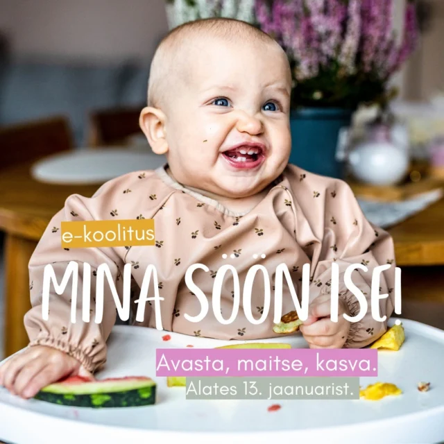 E-koolitus “Mina söön ise!” – Avasta, maitse, kasva! (jaanuar 2025)

📅 13. jaanuarist 2025.
📍 Privaatses Facebook’i grupis
💯 Investeering - 39€.

Meie koolitus aitab Sul…
🥣 Kombineerida püreesid ja näputoite.
🥦 Valida sobivaid esimesi toite.
🍲 Valmistada ja pakkuda toitu lihtsalt ja ohutult.
🆘 Vältida lämbumise riski ja ärevust.
🍝 Selgitada, kui palju toitu on piisav.
🤷🏼‍♀️ Mõista beebi signaale nälja- ja küllastustundest.
🤱🏼 Ajastada rinnapiima ja lisatoidu andmist sujuvalt.
⏱️ Luua mugava ja paindliku söömisrutiini.
🥜 Tutvustada allergiapotentsiaaliga toite turvaliselt.
👦🏼 Jälgida lisatoidurütmi ja edenemist kuude jooksul.
🍳 Pakkuda beebile perega sama toitu lihtsalt ja lõbusalt.

Miks osaleda…
✅ Praktilised nõuanded igapäevaeluks.
✅ Tugigrupi toetus ja kogemuste jagamine.
✅ Struktureeritud juhised igapäevaeluks.

Liitu juba täna ja kingi oma perele kindlustunne beebi toitumise osas! 💛

Ootan Sind! :)

Kadi Pärna
kahe isepäise sööja ema